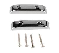 2 Pcs Plastic Bass Thumb Rest Finger Rest, Electric Bass Thumb Rest, Plastic Finger Rest for Bass Guitar (GM04 Silver)