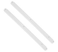 2 Pcs Plastic Drawer Rails Cabinet Slides Dresser Slider Replacement Soft and Furniture White Sliding