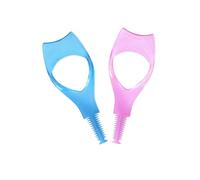 2 Pcs Plastic Makeup Eyelash Tool Upper Lower Eye Lash Mascara Guard Applicator Guide with Eyelash Comb Eye Makeup Tool for Women Lady Girls (Color Ship at Random)