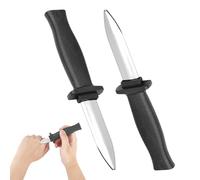 2 Pcs Plastic Telescopic Knives, Prank Knife, Fake Retractable Missing Daggers Knives with Plastic Blade, Halloween Prank Prop, Ideal for Halloween, Cosplay