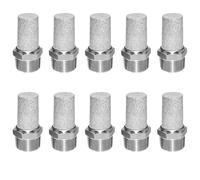 2 Pcs Pneumatic Mufflers, G3/8 Male Thread Air Compressor Exhaust Muffler Filters Stainless Steel Air Silencer for Pneumatic Equipment