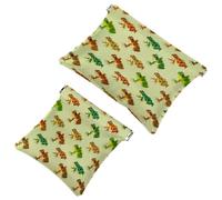2 Pcs Pocket Cosmetic Bag, Cute Frogs Pattern Self-Closing Shrapnel Makeup Bag No Zipper Small Makeup Pouch for Mini Travel Storage for Cosmetics Headphones Jewelry Organizer