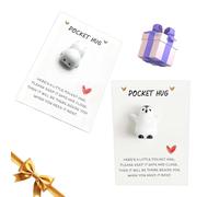 2 Pcs Pocket Hug Gift Pocket Penguin Hug And Seals Hugs Gifts Emotional Starting School Gifts For Children And Friends First Day Of School Pocket Hug For First Day Of School Cards Set