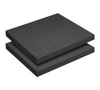 2 Pcs Polyurethane Foam Sheet- 15.7 x 11.8 x 1.5 Inch Cuttable Foam Inserts for Cases- Packing Foam Pads for Toolbox Camera Storage and Crafts