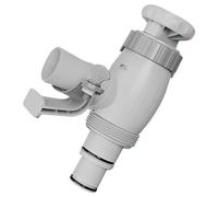 2 Pcs Pool Plunger Valve Plus for Above Ground Pool, 2 in 1 Piston Valve Pool Replacement Parts, Pool Pipe Holder with Plunger Valve, Pool Hose Adapter, Shut-Off Valves Swimming Pool Accessories
