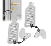2 Pcs Portable Hotel Anti-Theft Door Lock Ensuring Safety for Travel, Apartment, Hotel, School Dorms, Vacation Rental or Cabin