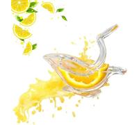 2 Pcs Portable Lemon Squeezer, Transparent Acrylic Bird Shape Lemon Juicer Manual Juice Lime Squeezer Bird Shape Hand Juicer for Orange Lemon Lime Pomegranate
