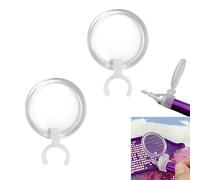 2 Pcs Portable Pen Style Magnifying Glass Foldable Small Magnifier for Reading and Craft, Magnifying Glasses for Diamond Painting, Embroidery, Jewellery and Nail Art Accessories