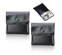2 Pcs Portable Pocket Ashtrays, Portable Cigarette Ash Portable Compact and Fireproof Pocket Ashtrays Smell Proof Bag Cigarette Case Accessories Litter Tray