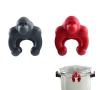 2 Pcs Pot Lid Lifter Silicone Spill Proof Lid Lifter Splash-Proof Steam Release Pan pot lid lifter Kitchen Tool Decoration Pot Lid & Cute Kitchen Accessories (Mix)