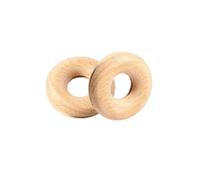 (2 pcs) Potato Chips Solid Wood Closure Clip Round Donut Shape Wooden Grocery Bag Clip Old-Fashioned Snack Seal Snack Seal Clip Bread Food Bag Kitchen Picnic Fresh