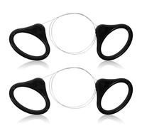 2 Pcs Pottery Wire Cutter, Black Handle Clay Cutting Wire Tool, Stainless Steel Braided Wire for Pottery Wheel, Sculpting, and Ceramic Artists