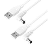 2 Pcs Power Cord for Astronaut Space Projector, Space Light USB Charger Cable, 3.28ft/1m USB to DC 5V Power Cable Compatible with Mooyran Star Galaxy Cady Wida Robot Beats Desire Clock(5.5mmx2.1mm)