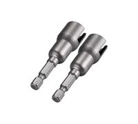 2 Pcs Power Wing Nut Driver 4mm Nut Driver Hook Drill Bit Socket Wrench Tool 1/4" Hex Shank for Panel Nuts Screws Eye C Hook Q-Hanger