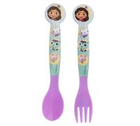 2 PCS PP CUTLERY (SPOON AND FORK) SET IN POLYBAG GABBY'S DOLLHOUSE