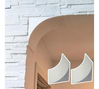 2 PCS Precurved Foam Arch Kit for Doorway, Easy DIY Installation Rounded Door Frame Arch Kit, Decorative Elegant Interior Archway Mold(31x31x31cm/12.2x12.2x12.2")