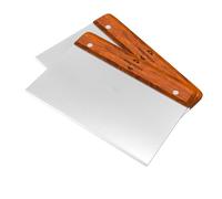 2 PCS Premium Bench Scraper Dough Cutter Large with Wooden Handle Dough Scraper Dough Card Dough Spatula Scraper Kitchen for Cake, Cake, Pizza, Cake, Dough, Baking Utensils (8 * 5 in)