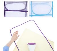 2 Pcs Pressing Cloth for Ironing Mat Ironing Cloth to Protect Clothes Scorch Saving Mesh Board Cover Pad High Temp Protective Pressing Pads Iron Insulation Net Fabric for Protect Fabrics(Blue, Pink)