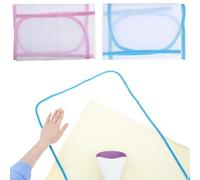 2 Pcs Pressing Cloth For Ironing Mat Ironing Cloth To Protect Clothes Scorch Saving Mesh Board Cover Pad High Temp Protective Pressing Pads Iron Insulation Net Fabric For Protect Fabrics(blue, purple)