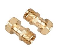 2 Pcs Pressure Washer Adapter M22 14mm Pressure Washer Swivel Connector Quick Disconnect Swivel for Power Washer Hose M22 14mm Pressure Washer Swivel Joint Connector