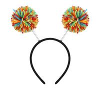 2 Pcs Pride Day Headband, Pom Pom Headbands, Pop Gay Pride Day Headbands Pom Party for Women & Men, Rainbow Party Accessories for Pride Month Celebrations