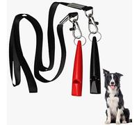 2 Pcs Professional Dog Whistle 210.5, Plastic Dog Training Whistles with Lanyard, High Pitch Dog Whistles for Recall Bark Control