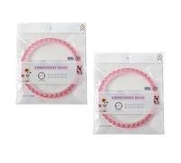 2 Pcs Professional Embroidery Frame Round Embroidery Hoop Beads Painting Needles Work Sewing Project Stone Painting Equipment Set