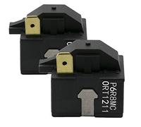 2 PCS PTC Refrigerator Starter Relay P6R8MC For LG Magic Chef Refrigerator & dehumidier