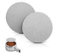 2 PCS Puck Screen 54mm, Espresso Puck Screen for 54mm Portafilter Basket, 1.7 mm Thickness, 150 µm, 316 Stainless Steel Durable Brewing Filter Disc, Precision Brewing Accessory Reusable Coffee Filter