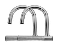 2 Pcs Pull Hook Up Handles Grips Gym Accessories Full Body Workout Kit Gym Cable Handles Resistance Band Grip Sport Accessories Training Cable Drag Hook Resistance Band Bar Steel