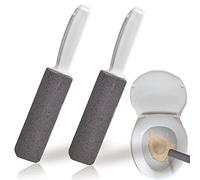 2 PCS Pumice Stone for Toilet, Toilet Pumice Stone for Cleaning with Handle, Toilet Pumice Cleaning Stone to Remove Water Rings Stains on Toilets Bowls, Suitable for Toilet, Sink, Swimming Pool