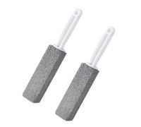 2 PCS Pumice Stone Toilem Cleaner Set with Comfortable Handle for Efficient Toilet Clean Grill Tile Sink and More