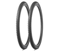2 Pcs Puncture Proof Bike Tires 16x1.75 24x1.50 24x1.75 26x1.95 | All Terrain Durable Replacement Tires for Mountain Road Hybrid Commuter Cruiser BMX Bicycle(24x1.75 in)
