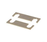 2 Pcs Pure Copper Speaker Connection Pieces, Four-Position Audio Junction Box Connectors Set with Bending and Straight Options for DIY Pro Audio Equipment Wiring, Gold Tone Speake(C)