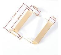 2 Pcs Pure Copper Speaker Connection Pieces, Four-Position Audio Junction Box Connectors Set with Bending and Straight Options for DIY Pro Audio Equipment Wiring, Gold Tone Speake(A)