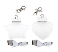 2 PCS Purse Light, LED Rechargeable Heart Star Handbag Light, Automatic Touch Purse LED Night Lamp, Portable Glowing Backpack Lamp for Women, Girls, Adults, All Ages