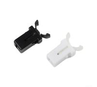 2 Pcs Push to Open Latch Catch Lock for Car Home Sunglasses Holder Console Touch Bin Trash Can Door Replacement Black White