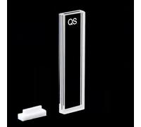 2 PCS quartz cuvette cells with lid 1mm path length JGS1 for spectrophotometer lab four way light Acid alkali resistant