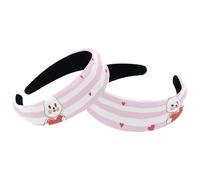 2 Pcs Rabbit Love Hearts Velvet Padded Head Bands, Vintage Thick Hair Band, Non Slip Wide Hair Band Hoops, Hair Accessories for Women