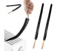 2 Pcs Radiator Brush, Heavy Duty Flexible Radiator Brush MultipurposeCleaning Brush,Thin Long 75 cm with Easy Grip Handle for Cleaning Heater & Dryer Lint & Washing Machine