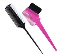 2 Pcs Rat Tail Comb Double Sided Edges Brush Teasing Hair Brushes Hair Brush Comb for Ballroom Dancing Dance Competition Hair Styling