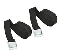 2 PCS Ratchet Tie Down Straps with Metal Buckle, 4M x 25mm Straps Heavy Duty Tension Belts, Webbing Straps, Adjustable Lashing Straps for Motorcycle, Cargo, Trailer, Trucks, SUP Kayak, Luggage