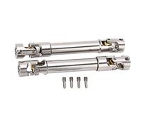 2 Pcs RC Drive Shaft Stainless Steel M4, Universal Cross Knot Structure for 1/10 RC Crawler, Drive Shaft for Traxxas and Axial SCX10 II with Brass Ball for Smooth Power Transmissio (91mm)