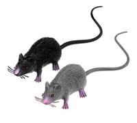 2 Pcs Realistic Mice Toys Lifelike Mice Creepy Toys Spooky Fake Rat Figures Tricks Pranks Props