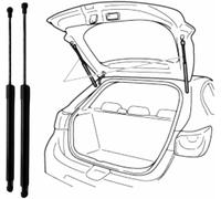 2 Pcs Rear Boot Tailgate Gas Dampers Lift Supports Struts for Dodge Journey 2009-2020 (OEM:68101213AA)-49.9cm
