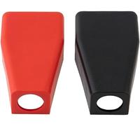 2 Pcs Red and Black Car Battery Terminal Covers Positive Negative Protection Insulate Rubber Case Plug Caps Battery Wire, Batteries and Accessories