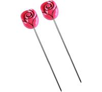 2 Pcs Red Cake Teste Needle Probe Stainless Steel Reusable Cake Tester for Baking Detector,Home Bakery for DIY Cake Bread Skewer Muffin Cake Testing Kitchen Stick Baking Pastry Utensils