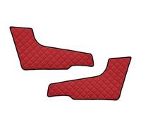 2 pcs Red Door Panel Mats Compatible with VOLVO FH 4 2013+ Thick Eco Leather L £ RHDrive