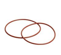2 Pcs Red Rubber Metric O-Rings, 420.6mm OD 410mm ID 5.3mm Width, VMQ Seal Rings Gasket
