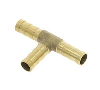2 PCS Reducing T-Type Brass Barb Hose Fittings Tee 4mm-19mm 3 Way Hose Barb Copper Barb Fitting Connector(25mm)